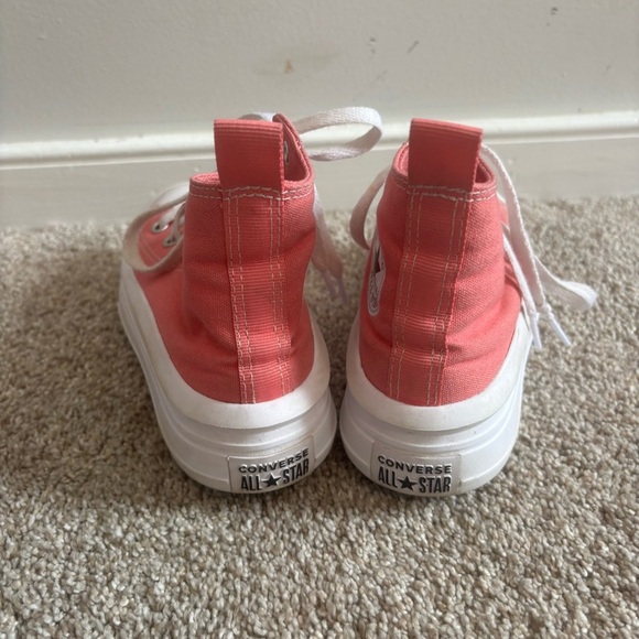 Converse Kids Chuck Taylor All Star Move Platform High Top Sneaker Size 13 Pink - Picture 2 of 7